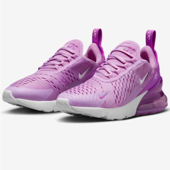NWOB Nike Big Kids Unisex Air Max 270 Rush Fuchsia/fuchsia dream